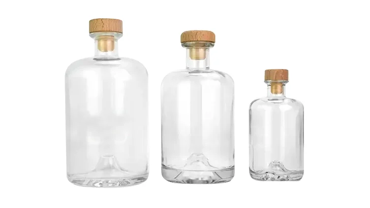 glass tequila bottles