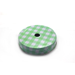 mason jar lid with straw hole
