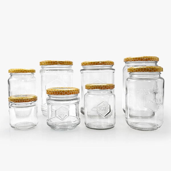 Round Glass Honey Jar Wholesale 3 oz 5 oz 6 oz 10 oz 12 oz 19 oz 20 oz