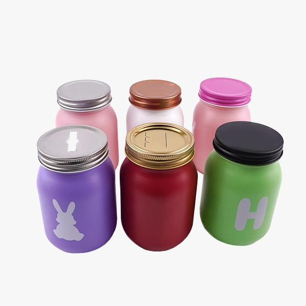 16 oz Colored Mason Jars Wholesale with Screw Tin Lids