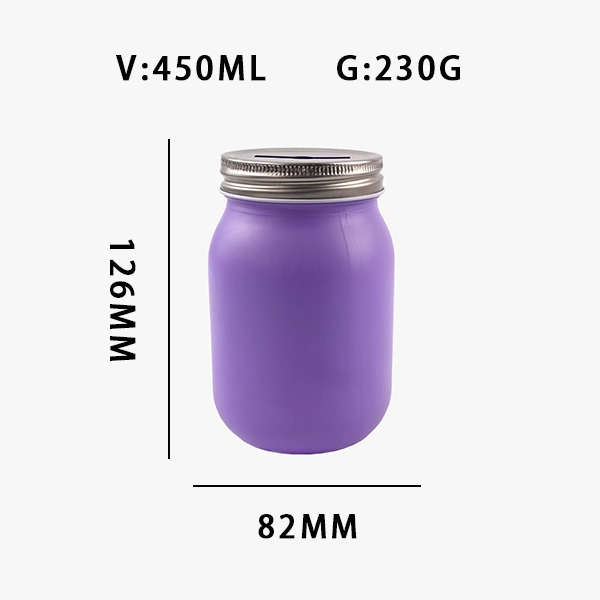 Purple Mason Jar