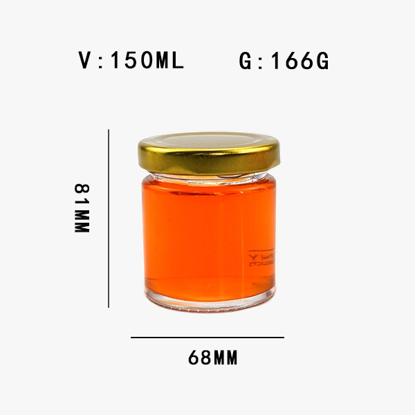 round glass honey jars