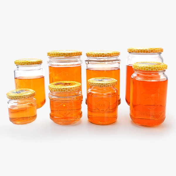Round Glass Honey Jars Wholesale
