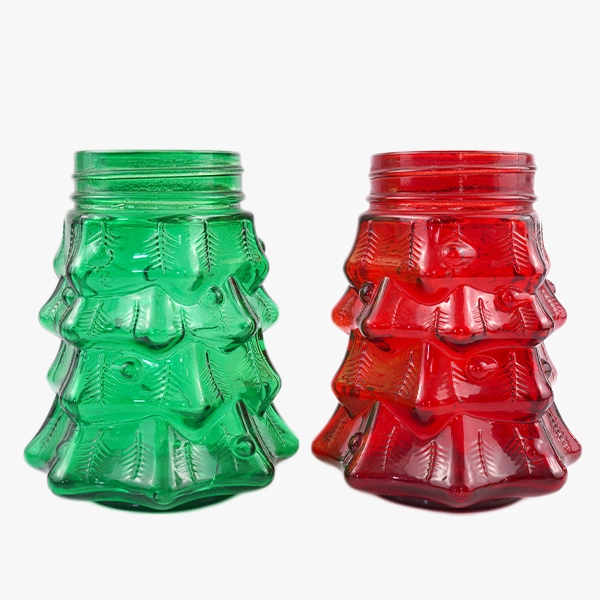 christmas tree mason jar