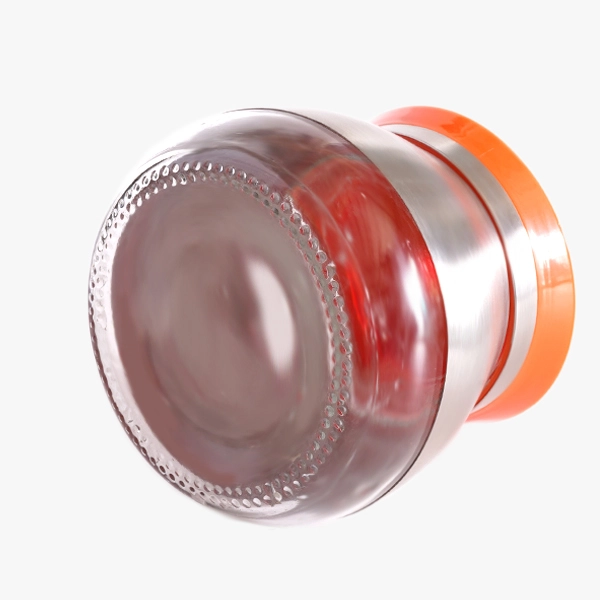 Glass Spice Jar with Stainless Steel Cover