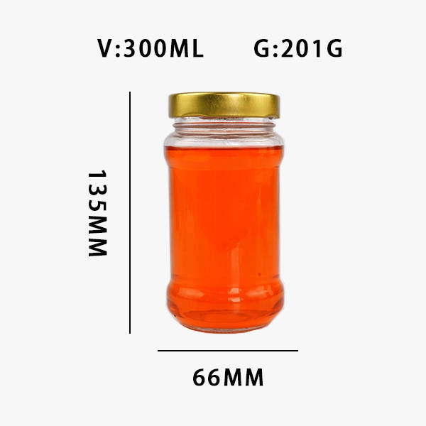 150ml  350ml 500ml Glass Honey Canning Jars with Tin Lid