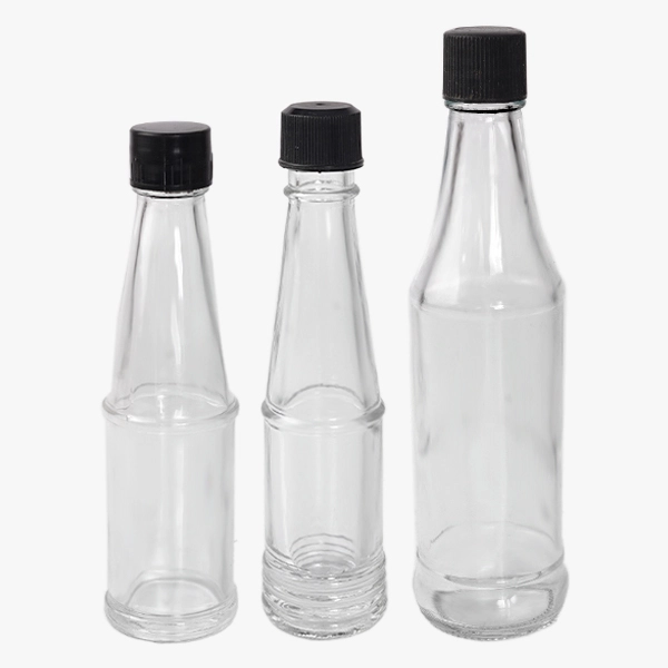50ml 100ml Glass Sauce Bottles for BBQ Ketchup Chili