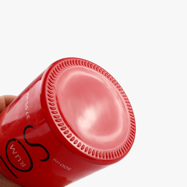 500ml red vodka bottle