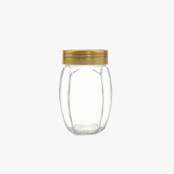 12 oz hexagonal honey jar