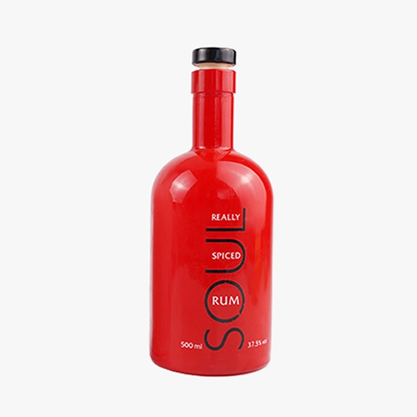 500ml red vodka bottle