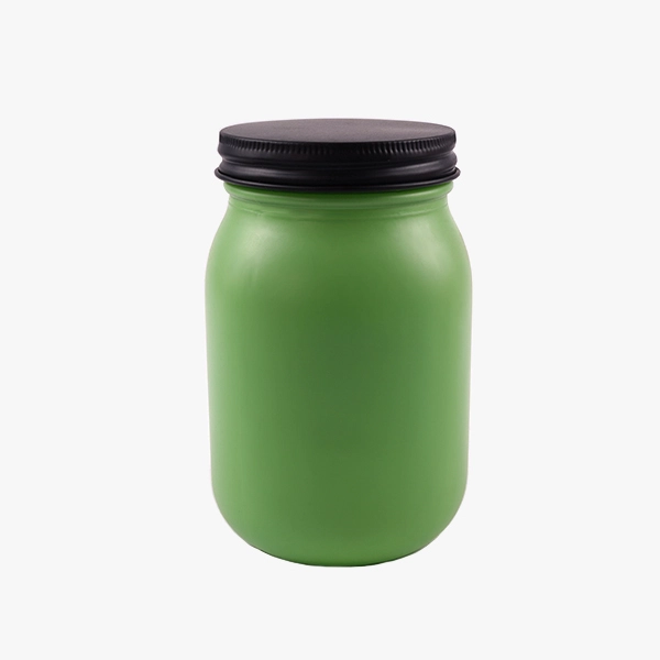 green mason jar