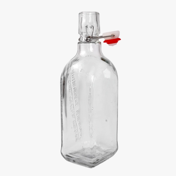 Square Swing Top Glass Bottles