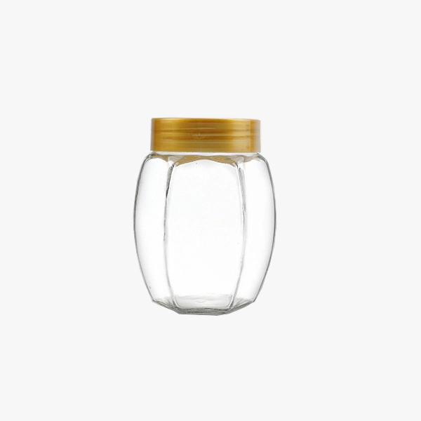 12 oz hexagonal honey jar