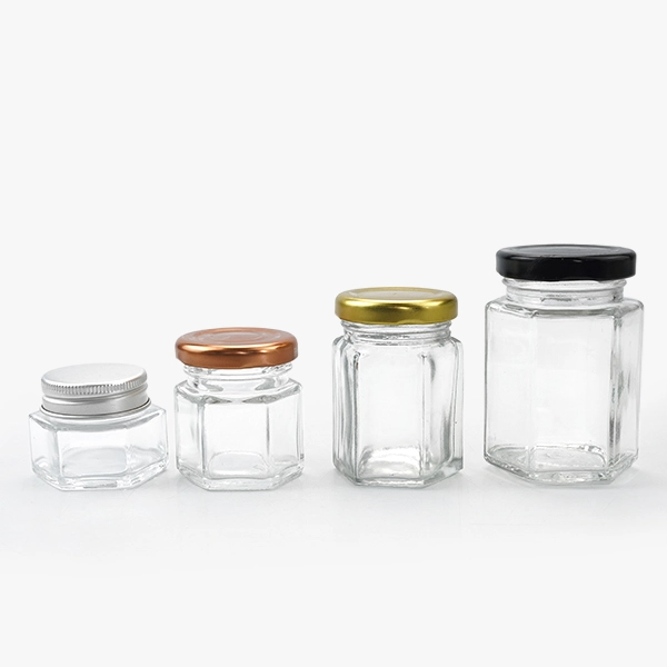 Hexagon Preserving 20ml 50ml 120ml 150ml Honey Glass Jar