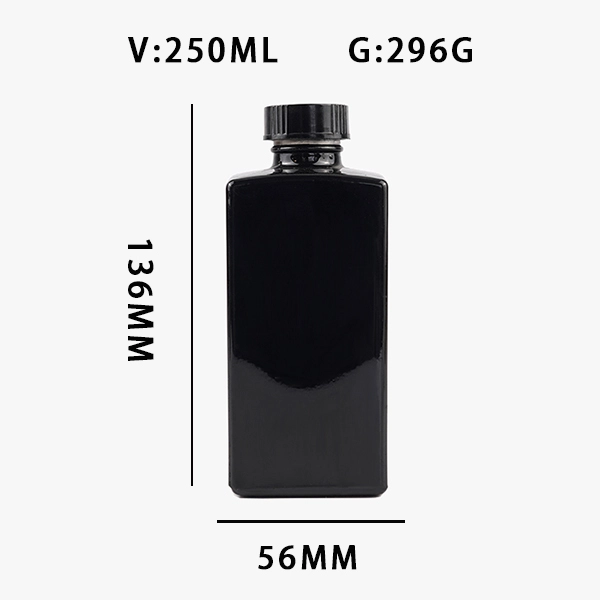 250ml glass milk bottles