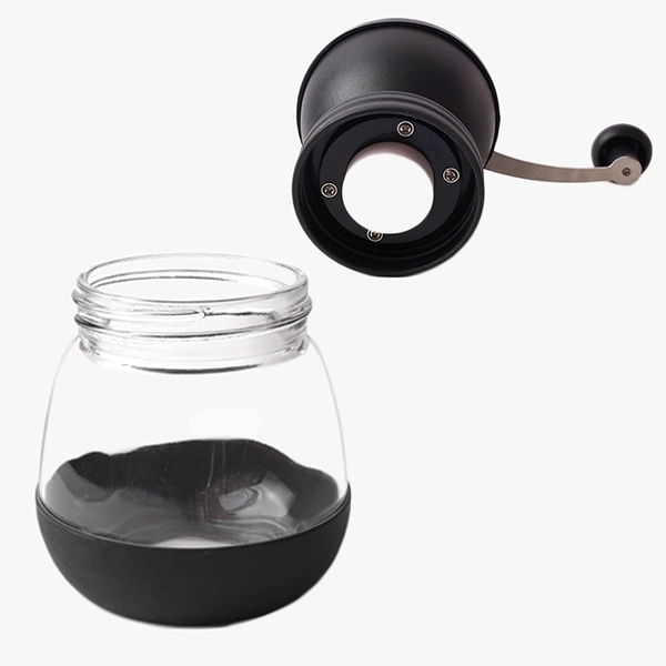 glass salt and pepper grinders with handle