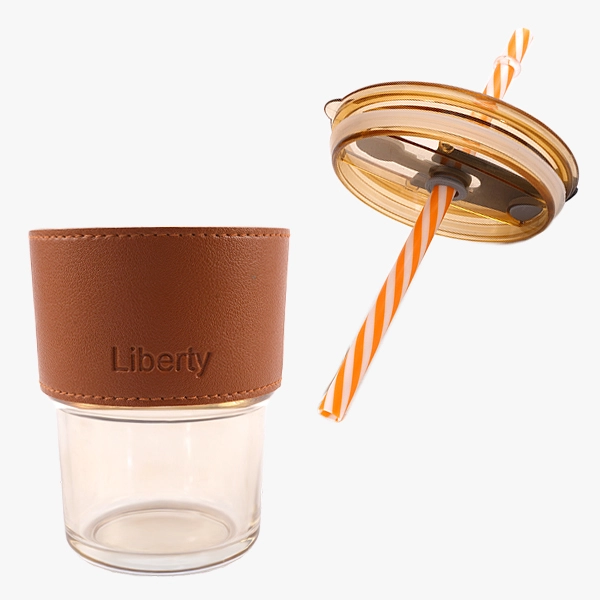 Glass Tumbler With Straw Wholesale
