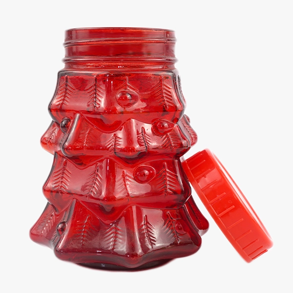 christmas tree mason jar