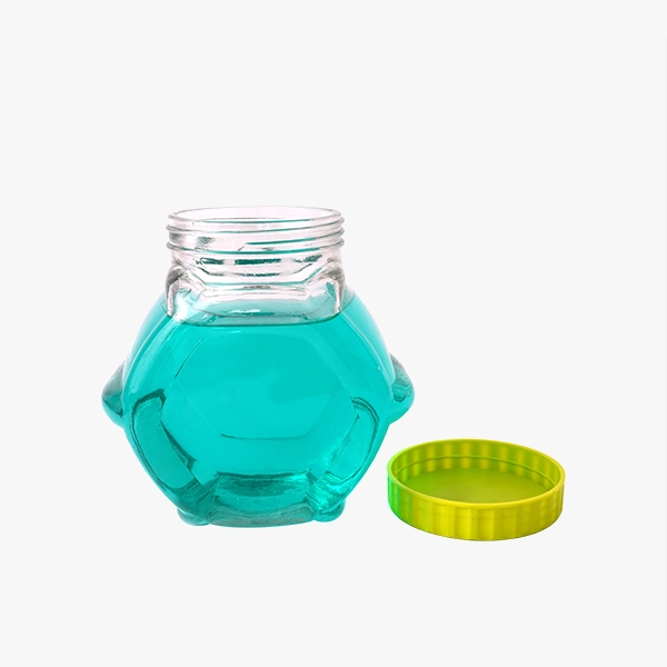 Glass Candy Jar with Plastic Cap