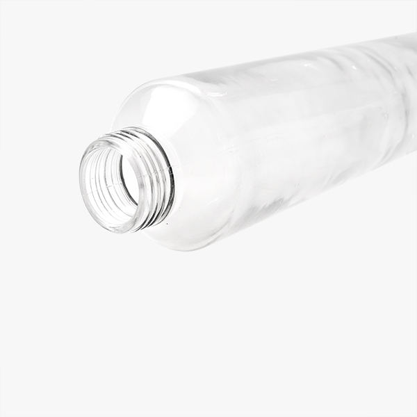 Cylindrical Glass Water Bottle