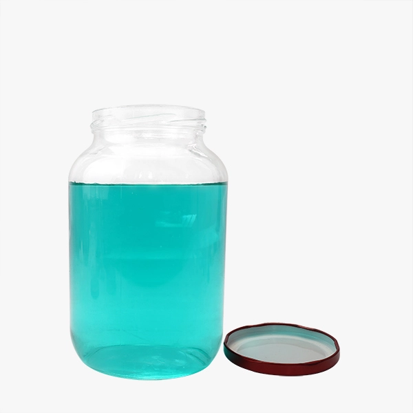 large glass mason jar with lid