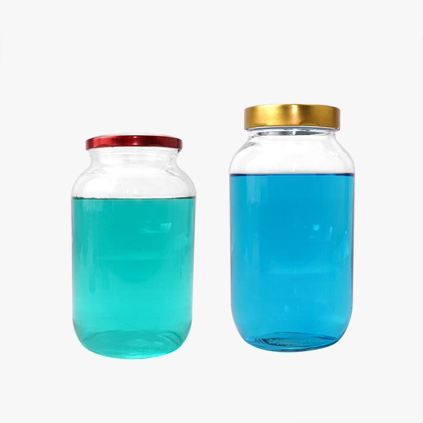 large glass mason jar with lid