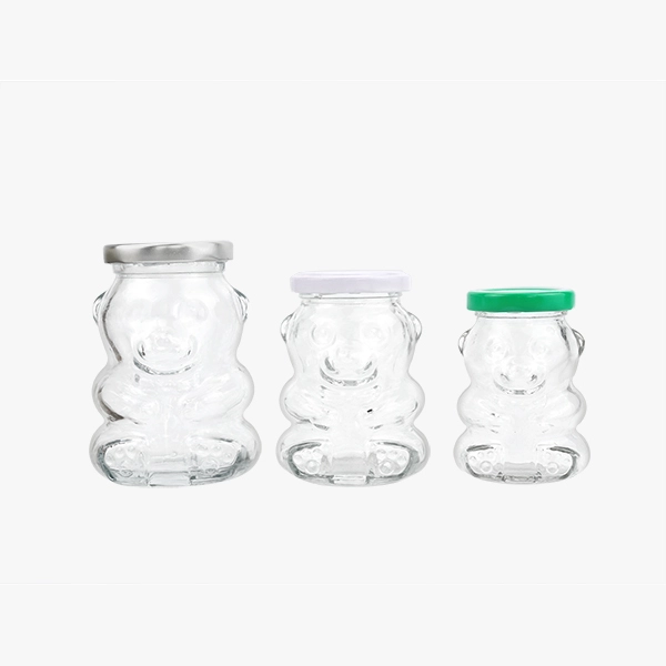 Glass Honey Bear Jars