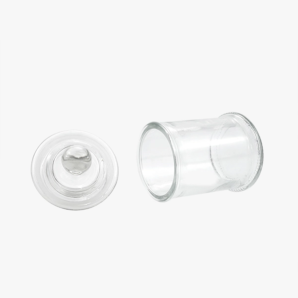 glass candy jar with lid