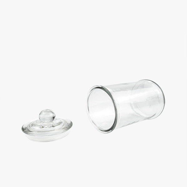 glass candy jar with lid