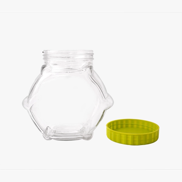 Glass Candy Jar with Plastic Cap