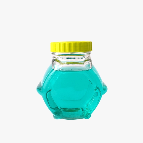 Glass Candy Jar with Plastic Cap