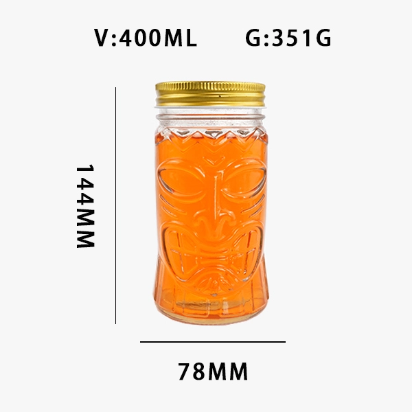 400ml Glass Mason Canning Jar with Tinplate Lid