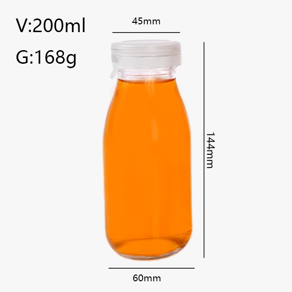 200ml Glass Milk bottles