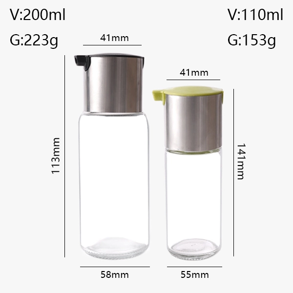 small glass oil dispenser