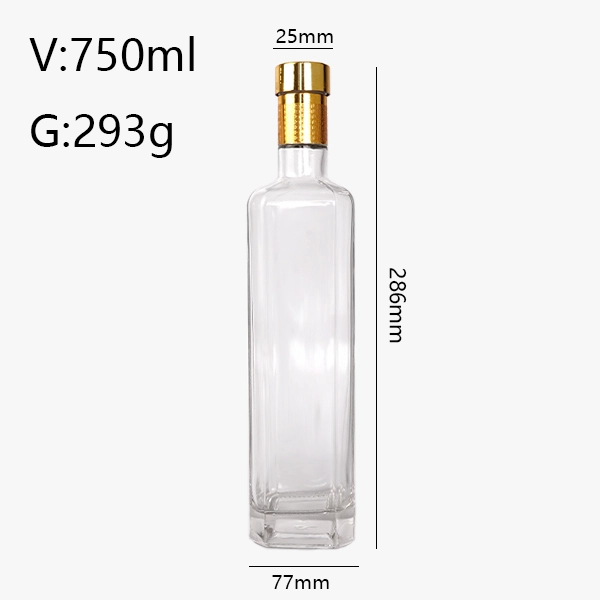 750ml Glass Tequila Bottles bulk