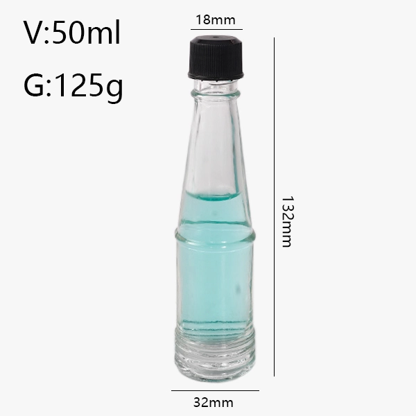 Glass Sauce Bottles for BBQ Ketchup Chili
