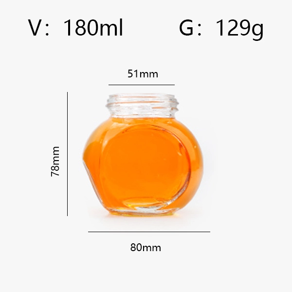 Glass Honey Pot Belly Jars