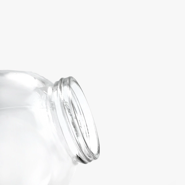 flat round glass honey jar (9)