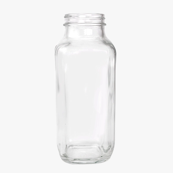 refillable clear glass milk bottles