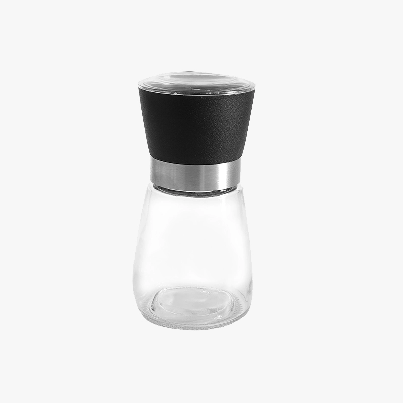 Amelia wholesale 6oz 180ml Premium Stainless Steel Salt and Pepper Shakers with Ceramic Spice Grinder