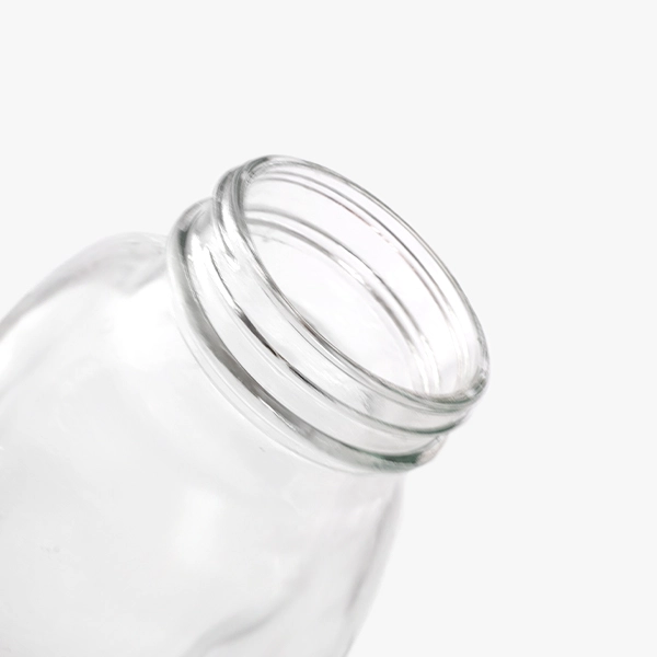 refillable clear glass milk bottles
