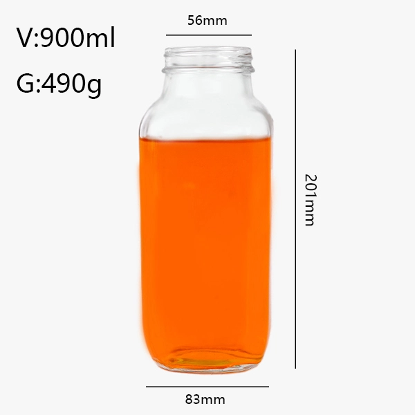 refillable clear glass milk bottles