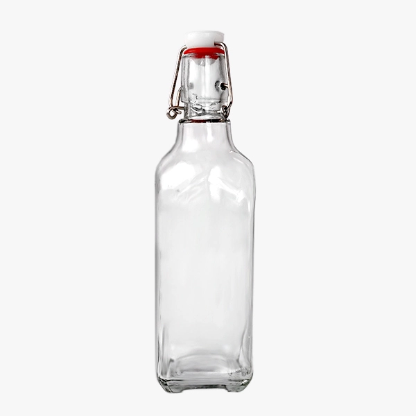 Square Swing Top Glass Bottles