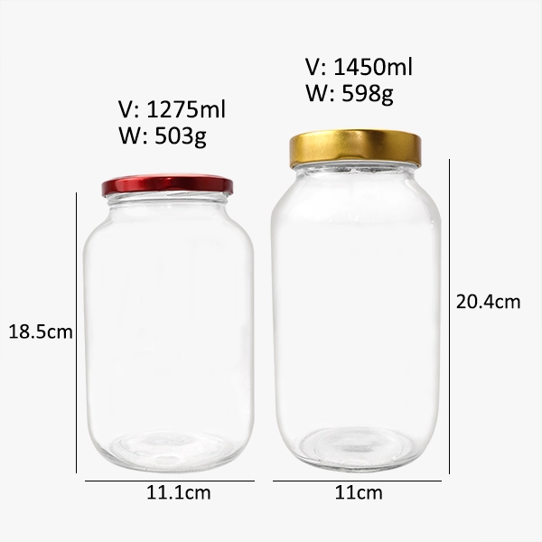 large glass mason jar with lid