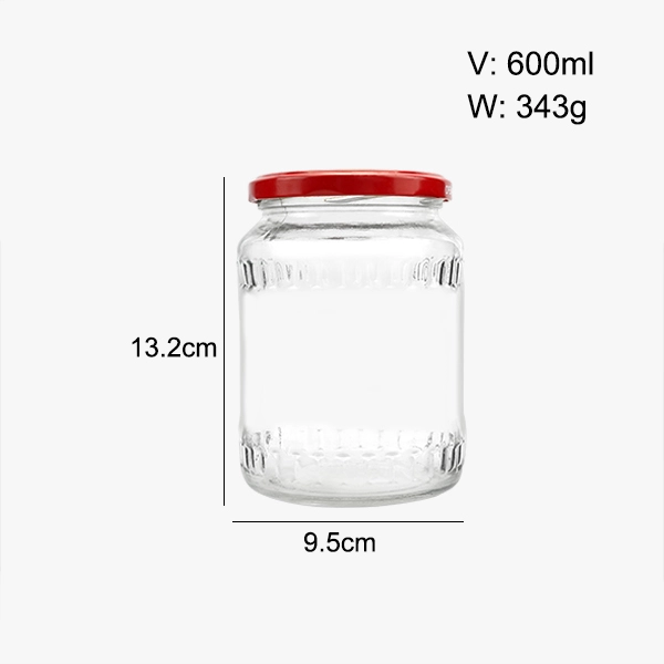 20oz Pickle Cucumber Glass Jar