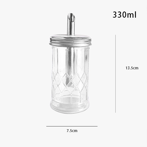 Glass Juice Jar With Straw
