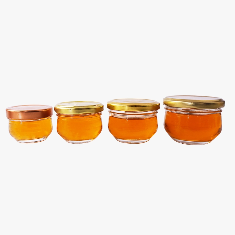Glass Birds’ Nest Honey Jar with Tinplate Lid 50ml 80ml 120ml 150ml