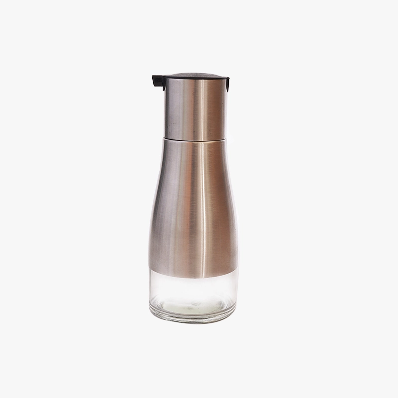 320ml Glass Oil Dispenser Bottle with Stainless Steel Casing