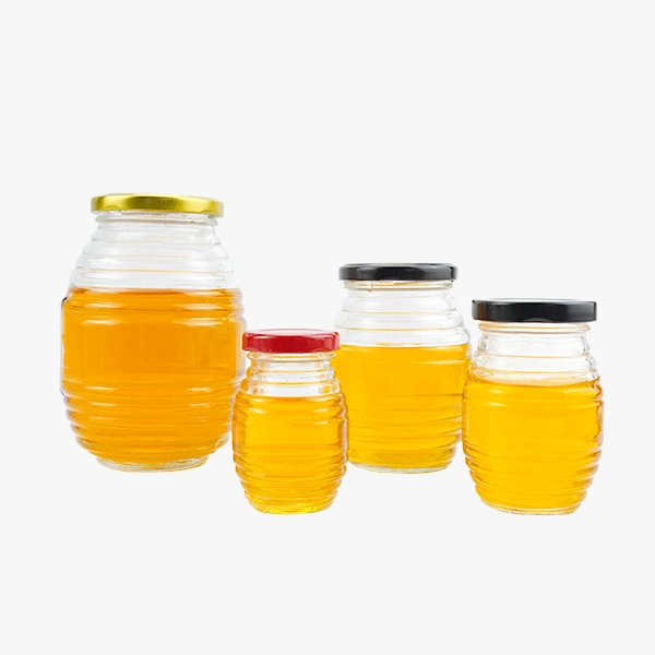Glass Beehive Honey Jar