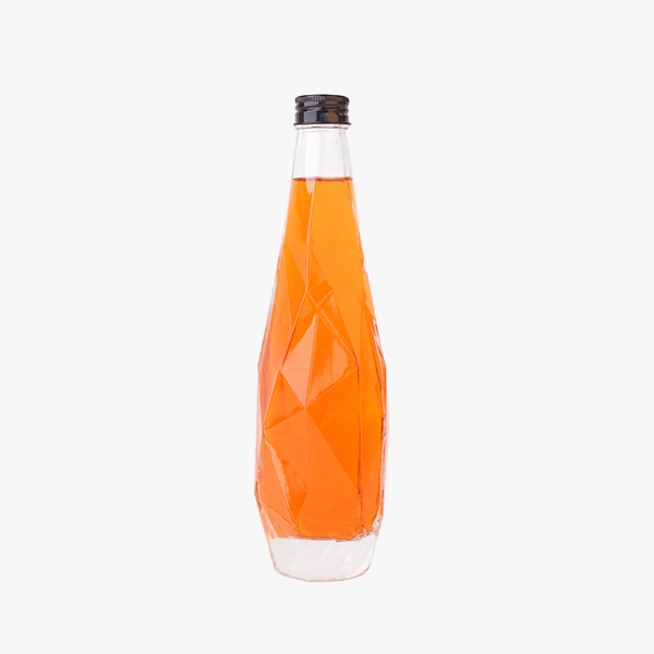 diamond shaped liquor bottle
